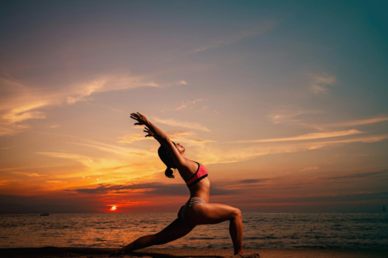 Un momento di pace nella pratica yoga